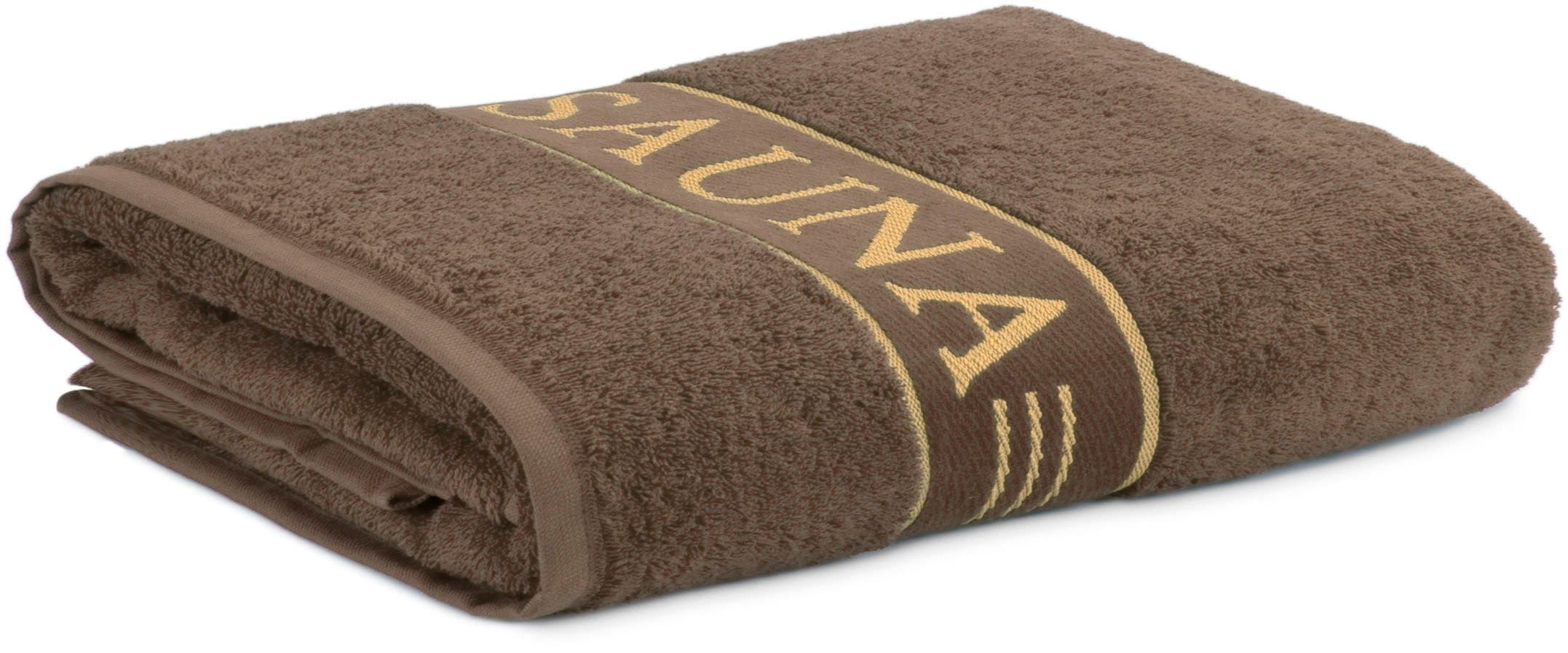 Möve for frottana Saunatuch | Braun