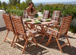MERXX Garten-Essgruppe Borkum | Holztöne