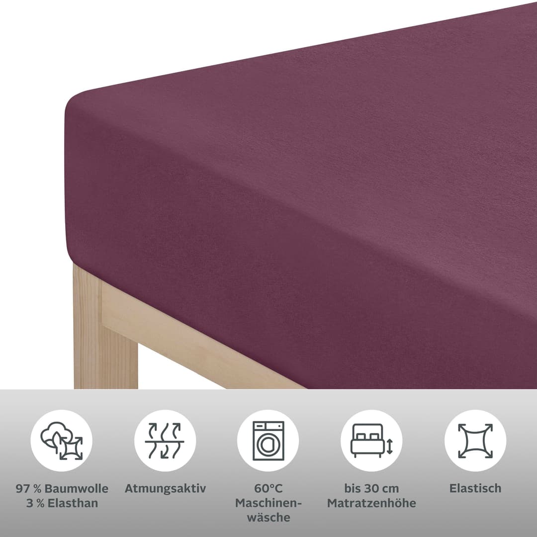 OTTO home Spannbettlaken SOUCY | Rot