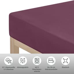 OTTO home Spannbettlaken SOUCY | Rot