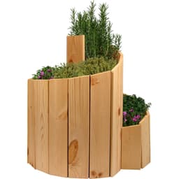 Dobar Kräuterspirale Massivholz | Holztöne