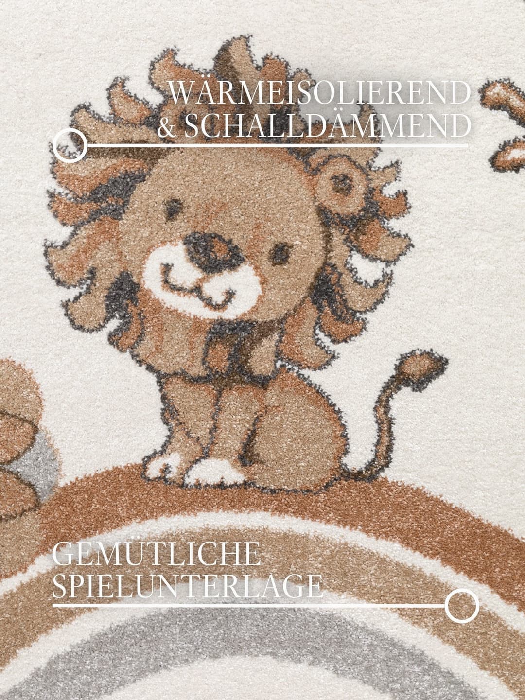 Villeroy & Boch Roar like a Lion Kinderteppich | Mehrfarbig