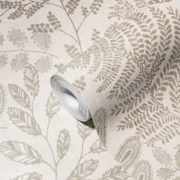 A.S. Création Vliestapete THE BOS Blätter Floral | Beige