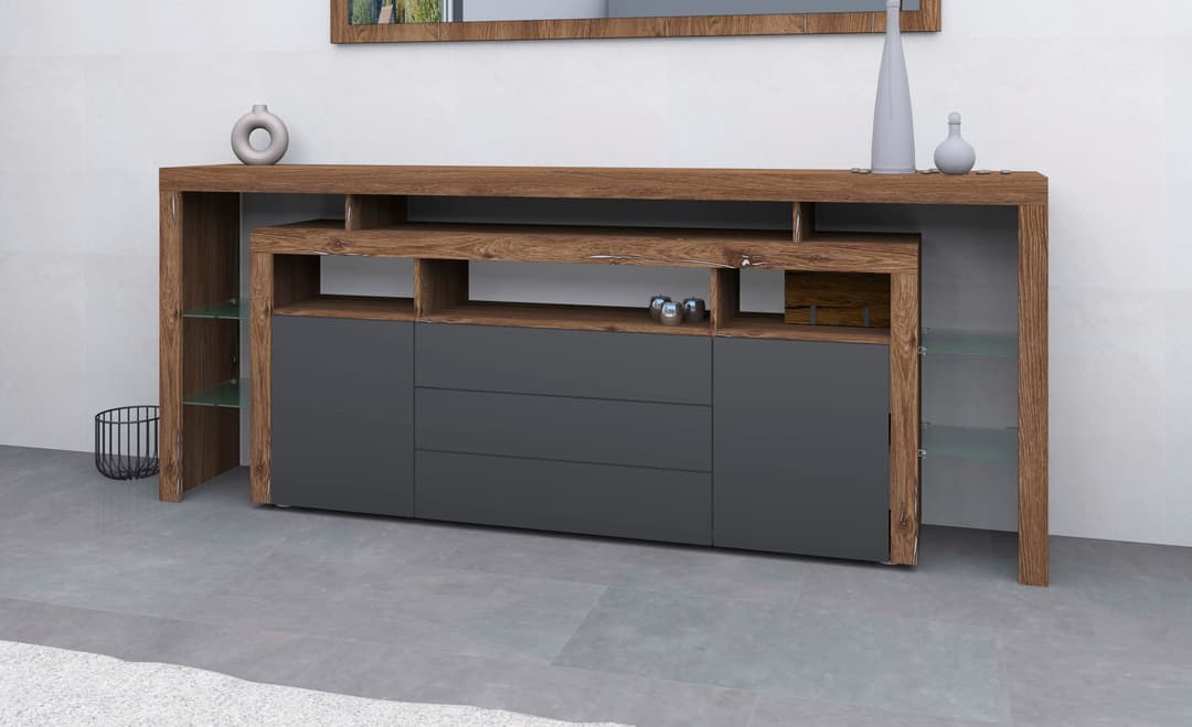 borchardt Möbel Sideboard Rosario | Grau