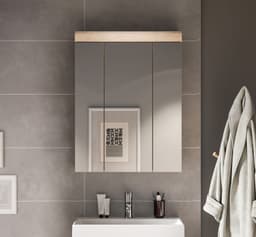 welltime Badezimmerspiegelschrank SIENA | Holztöne
