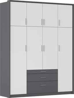 rauch Kleiderschrank HILDESHEIM | Grau