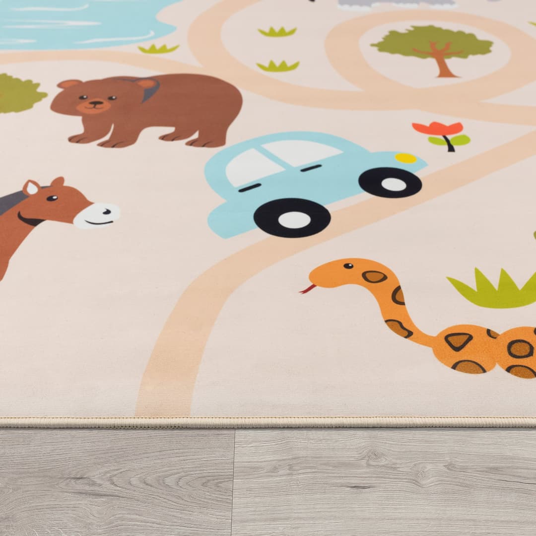 Paco Home Kinderteppich Bino 580 | Mehrfarbig