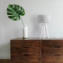Paco Home Tischleuchte Canvas | Weiß 2