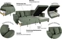 Trends by HG Ecksofa Moritz | Grün 3