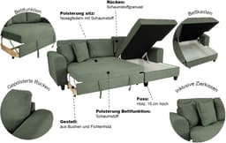 Trends by HG Ecksofa Moritz | Grün
