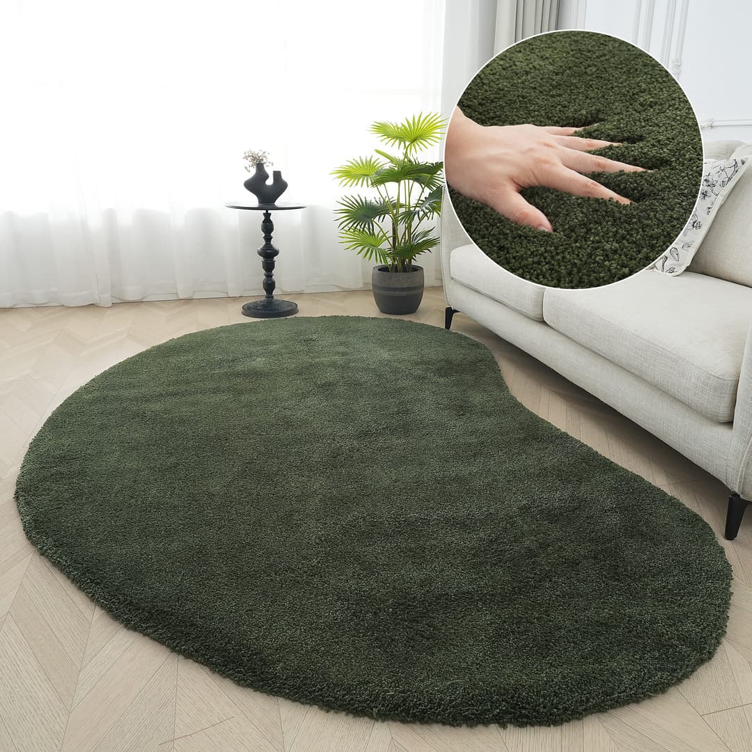 LeGer Home by Lena Gercke Hochflor-Teppich Halrum | Grün