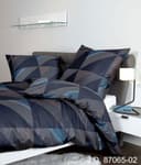 Janine J. D. Mako-Satin Bettwäsche-Set | Blau 2