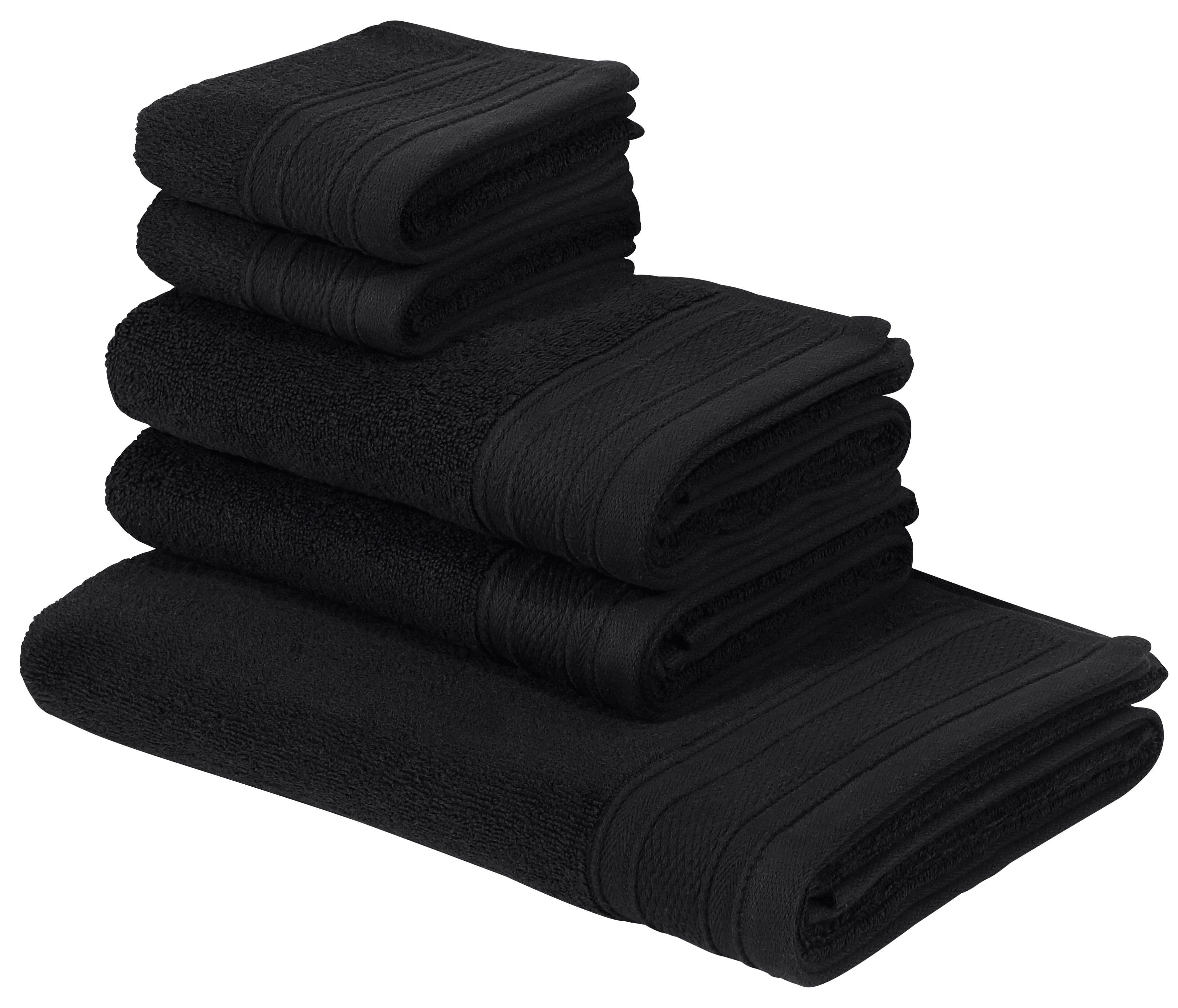 Bruno Banani Handtuch Set Robby | Schwarz