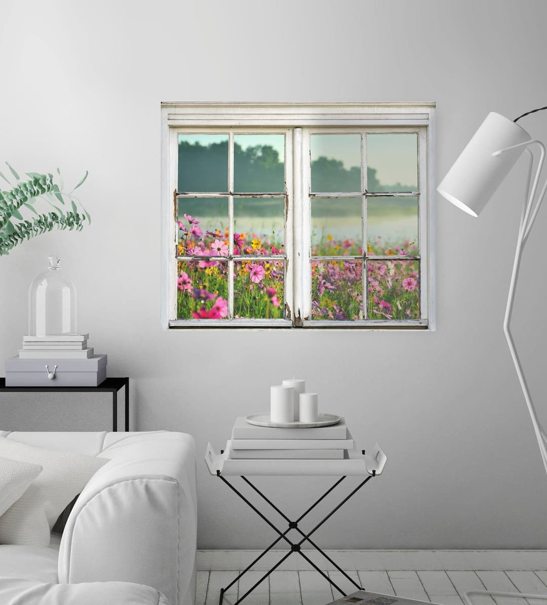 queence Wandsticker Blumenwiese | Mehrfarbig