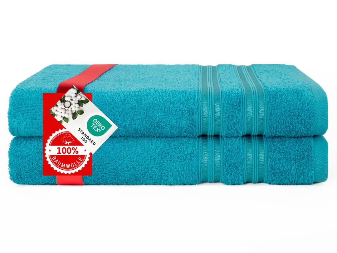 HAMMETEX Duschtuch 2er Set | Türkis