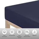 OTTO home Spannbettlaken PHYSALIS | Blau 3