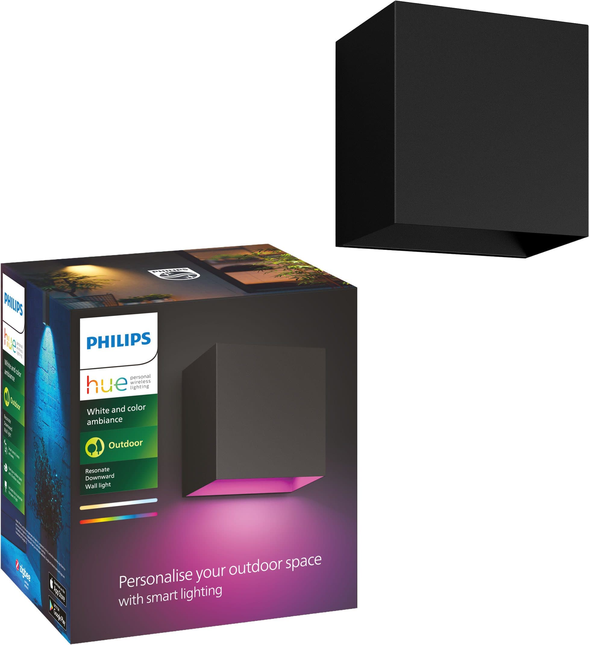 Philips Hue Resonate Wandleuchte | Schwarz