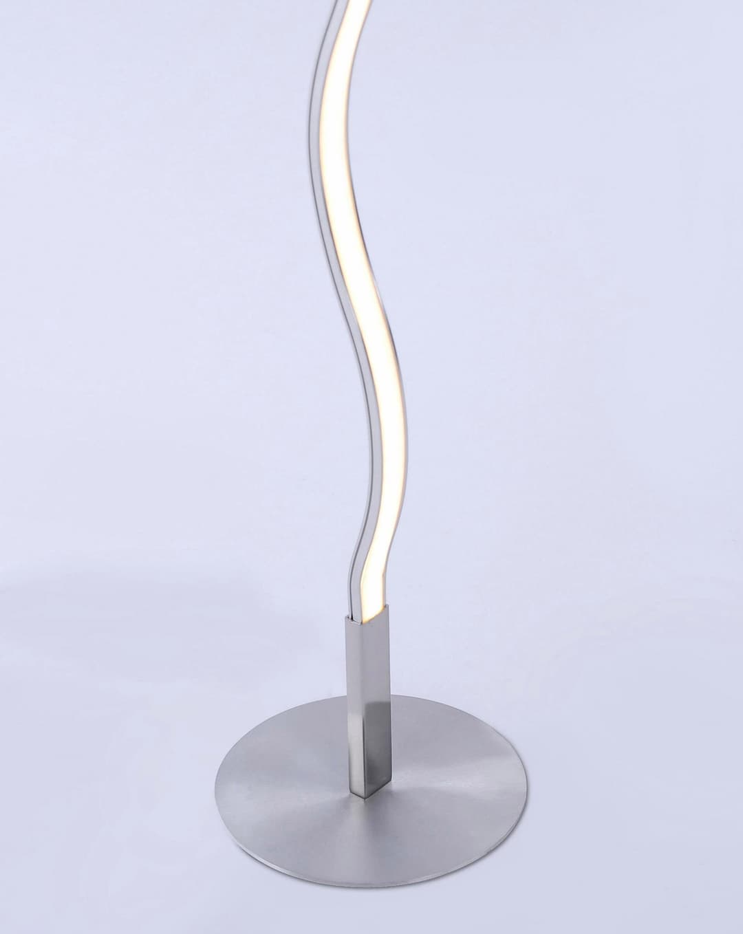 JUST LIGHT Stehlampe WAVE | Silber