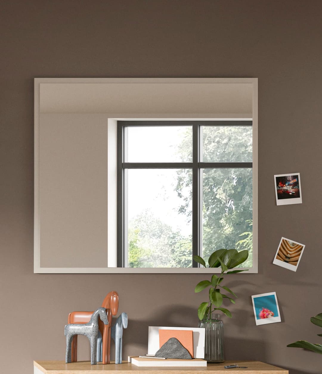 Home affaire Garderobenspiegel EDIL | Braun