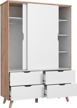 Forte Schiebetürenschrank Vankka | Holztöne