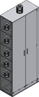 FMD Mehrzweckschrank Inca 3 | Weiß 5