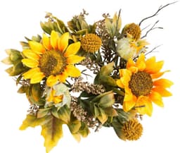 Kunstkranz Sonnenblumenkranz | Gelb