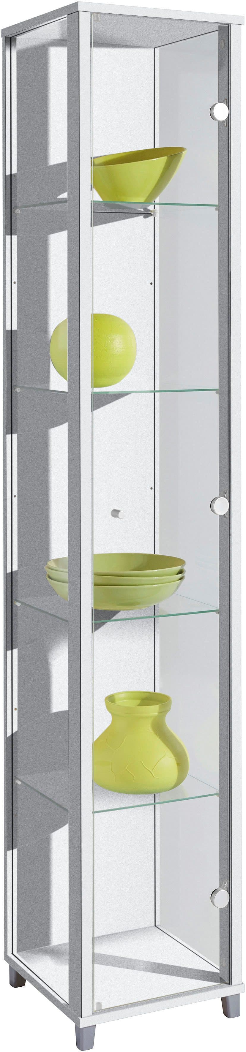 fif möbel Vitrine OPTIMA | Silber