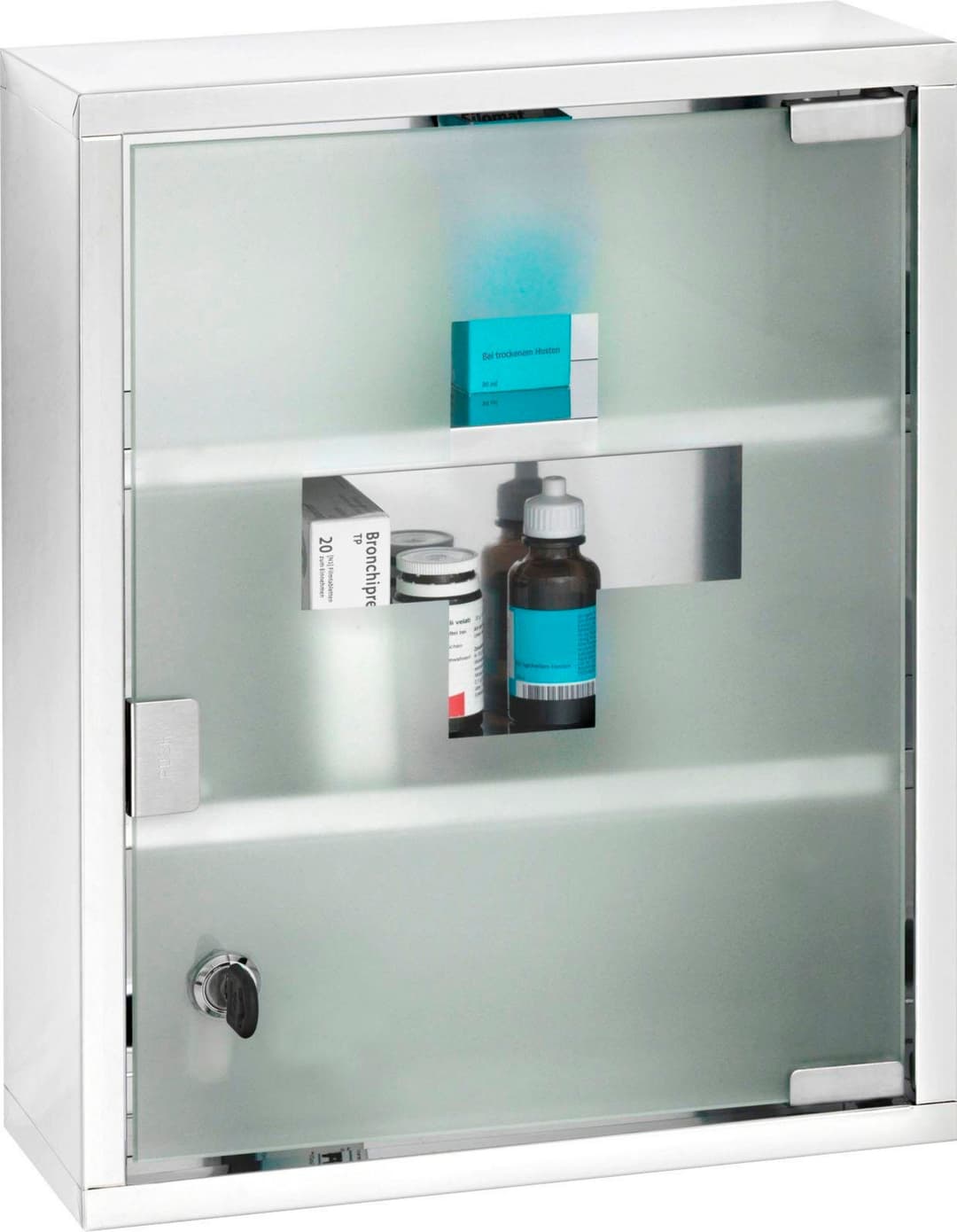 WENKO Medizinschrank | Silber