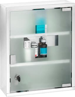 WENKO Medizinschrank | Silber