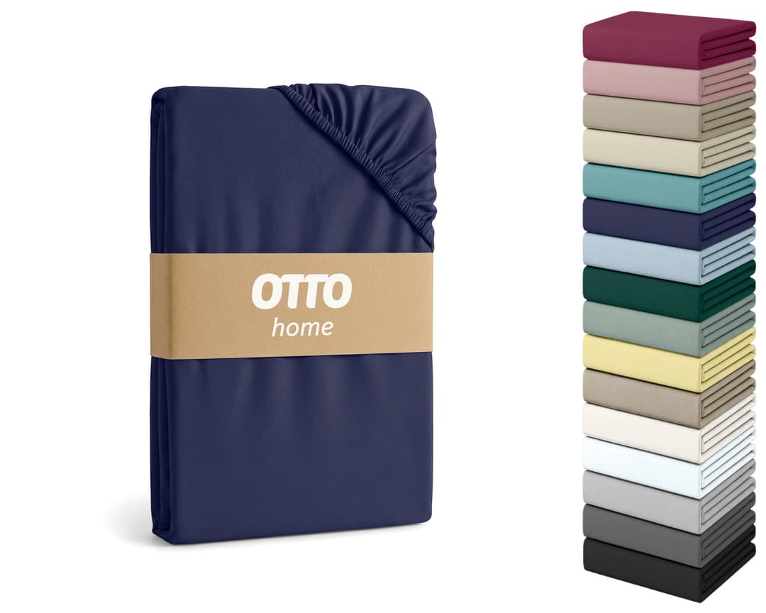 OTTO home PHYSALIS Comfort Spannbettlaken | Blau