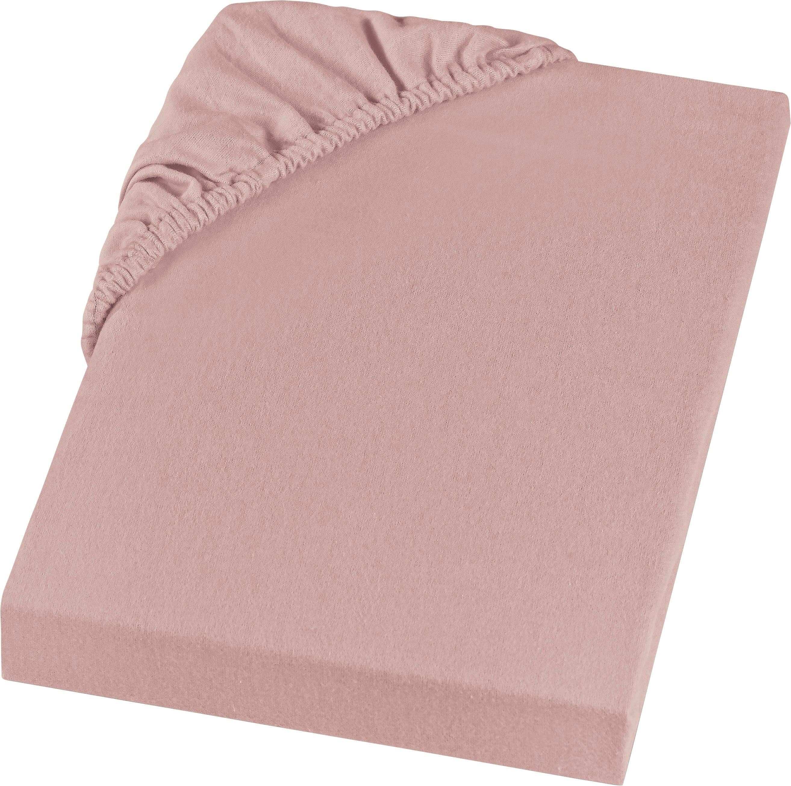 SETEX Spannbettlaken Feinbiber | Rosa