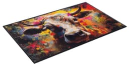 wash+dry by Kleen-Tex Fußmatte Cowy McCow | Mehrfarbig