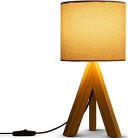 Paco Home Tischleuchte BAJO CANVAS UNI COLOR | Grau