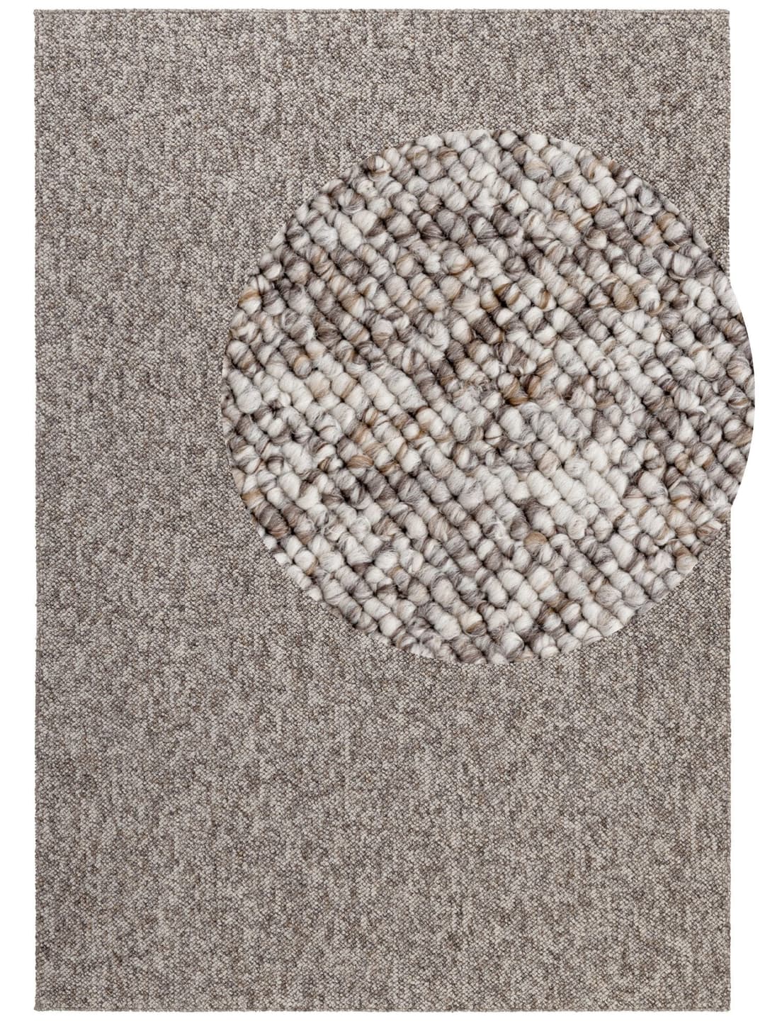 ELLE DECORATION Teppich Rocco | Braun