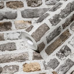 A.S. Création Vliestapete Bricks & Stones | Grau