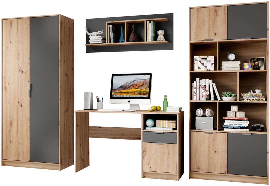 Begabino Jugendzimmer-Set Karla | Holztöne