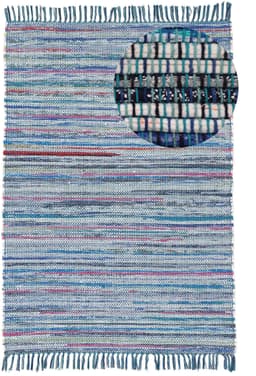 carpetfine Teppich Kelim Chindi | Blau