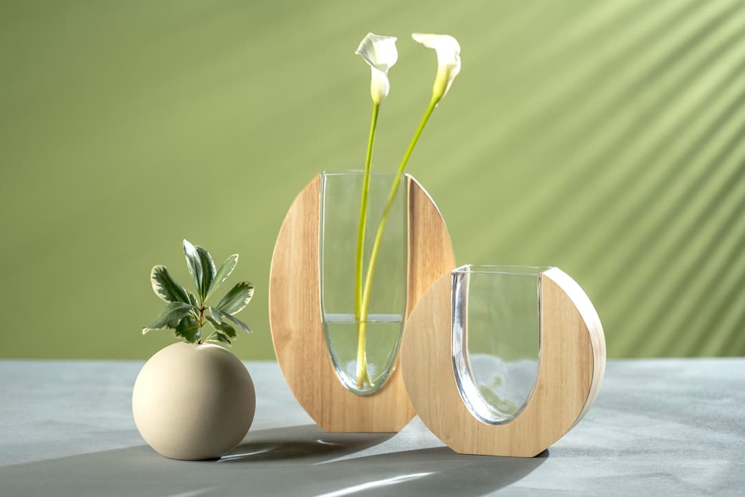 LEONARDO Dekovase Vase LEGNO | Holztöne