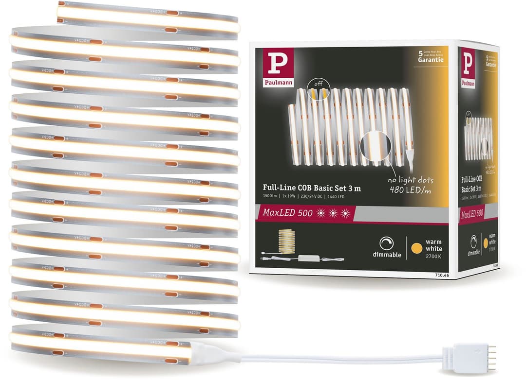 Paulmann MaxLED 500 Full-Line COB Basisset 3m | Weiß