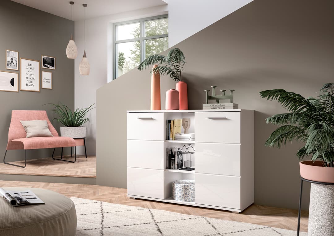 Home affaire Sideboard Valge | Weiß