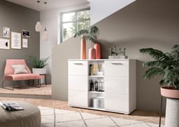 Home affaire Sideboard Valge | Weiß