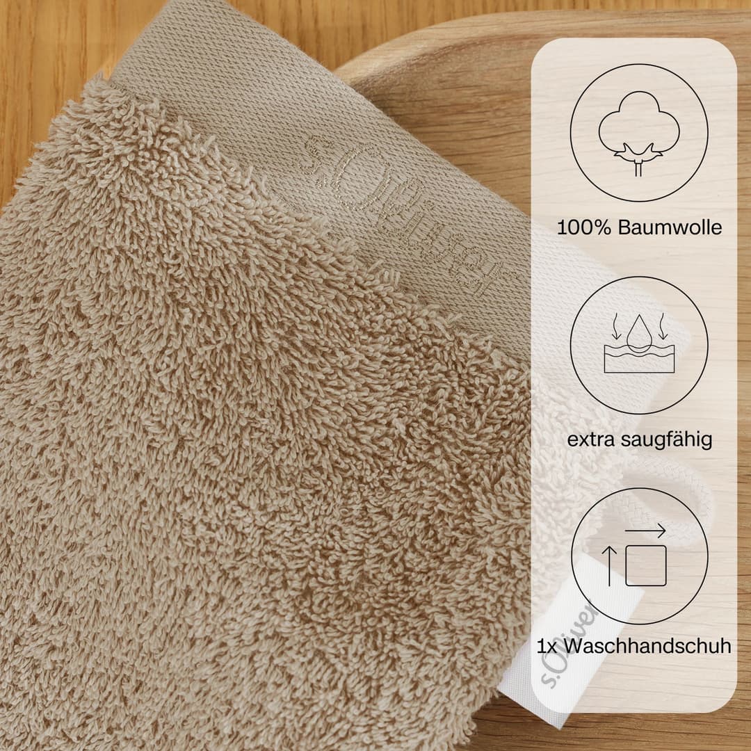s.Oliver Waschhandschuh | Beige