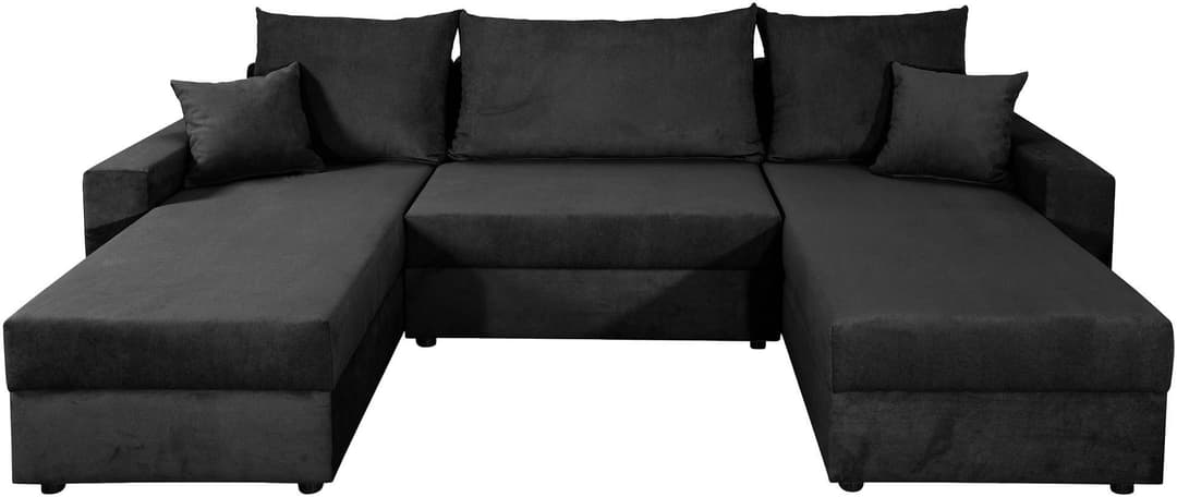 COLLECTION AB Pico U-Form Wohnlandschaft | Schwarz
