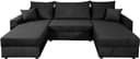 COLLECTION AB Pico U-Form Wohnlandschaft | Schwarz 2