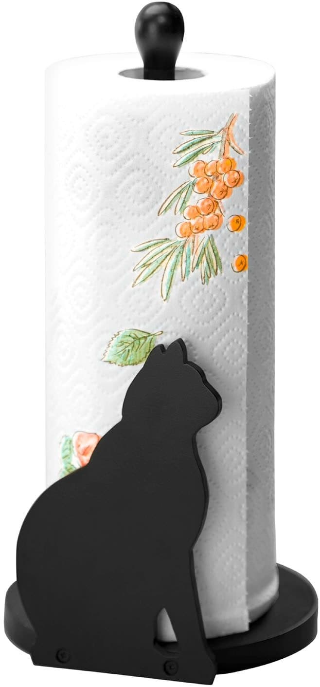 Maximex Küchenrollenhalter Katze | Schwarz