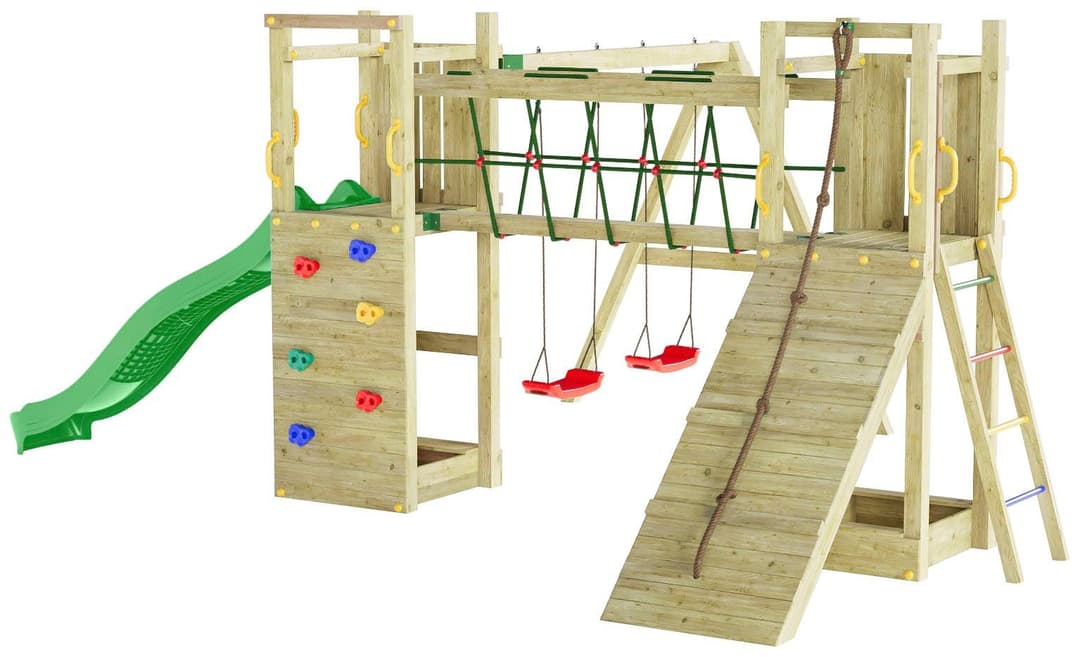 FUNGOO Spielturm Maxi Funny Exposure | Holztöne