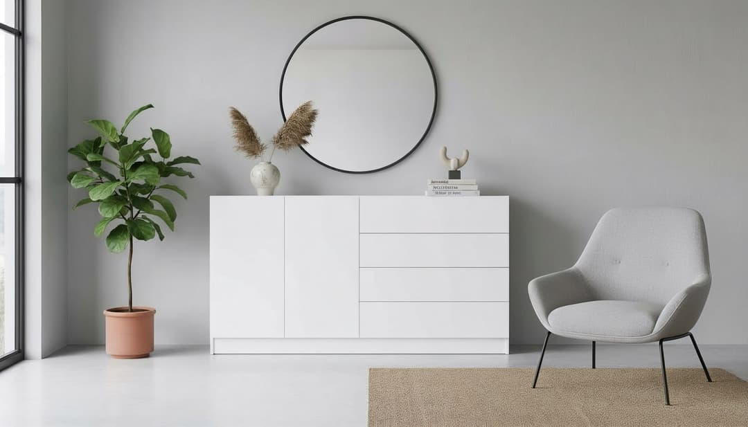 borchardt Möbel Sideboard Vaasa | Weiß