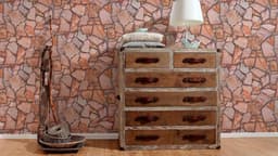 living walls Vliestapete Best of Wood`n Stone 2nd Edition | Braun