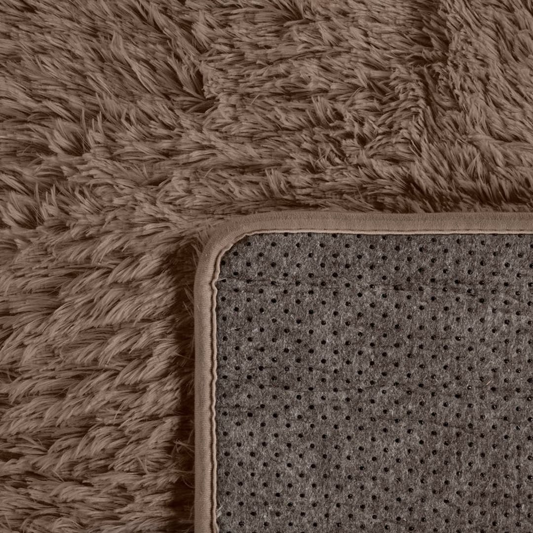 Paco Home Hochflor-Teppich Silky 591 | Braun