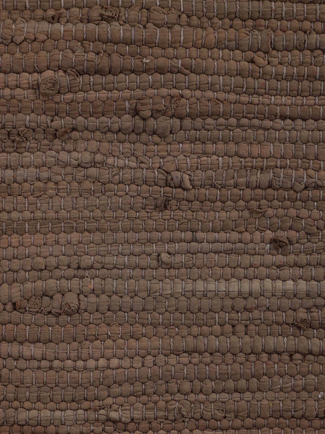 carpetfine Kelim Chindi uni Läufer | Braun